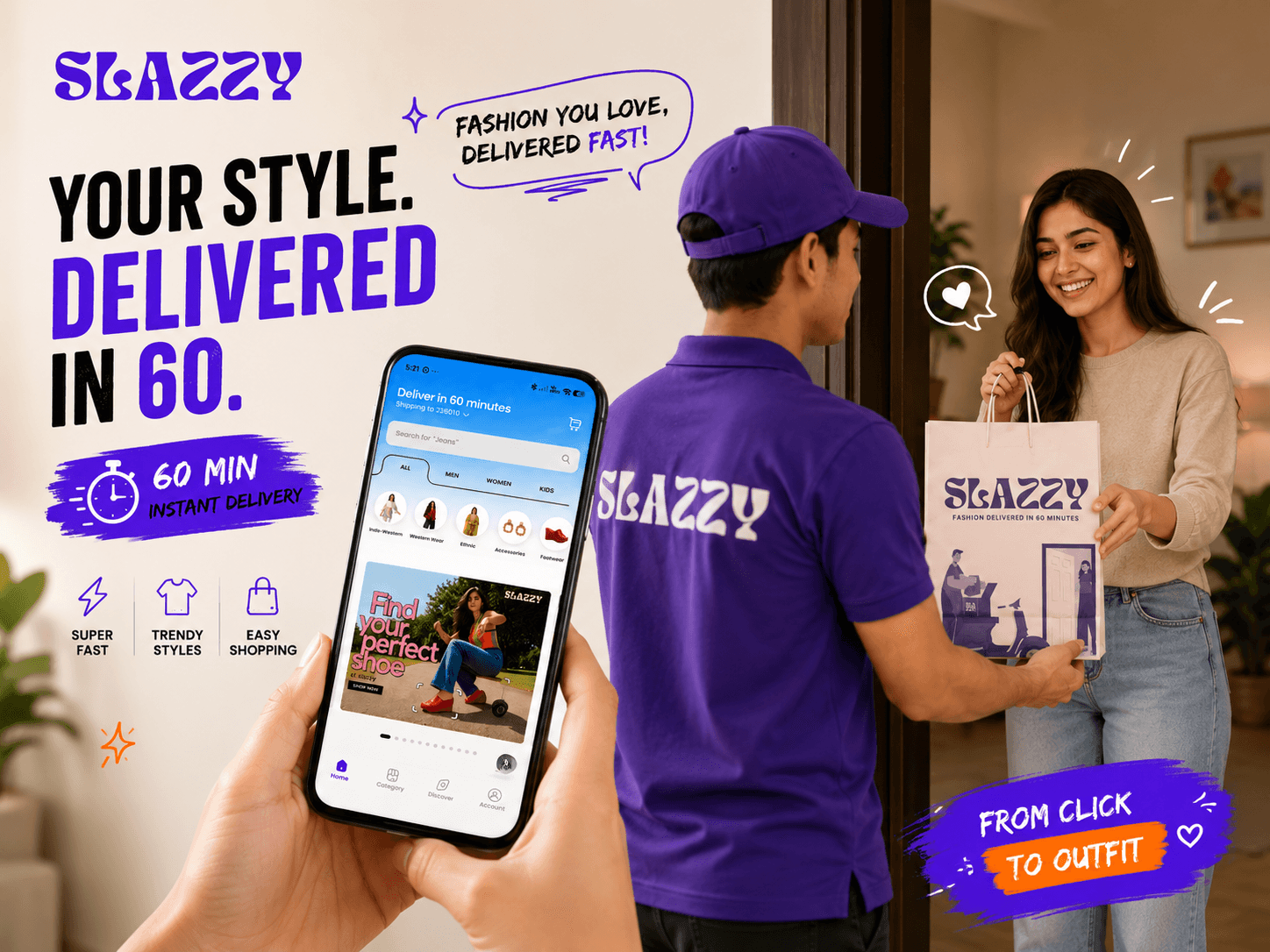 Fashion Delivery App Lucknow | Instant Fashion Shopping