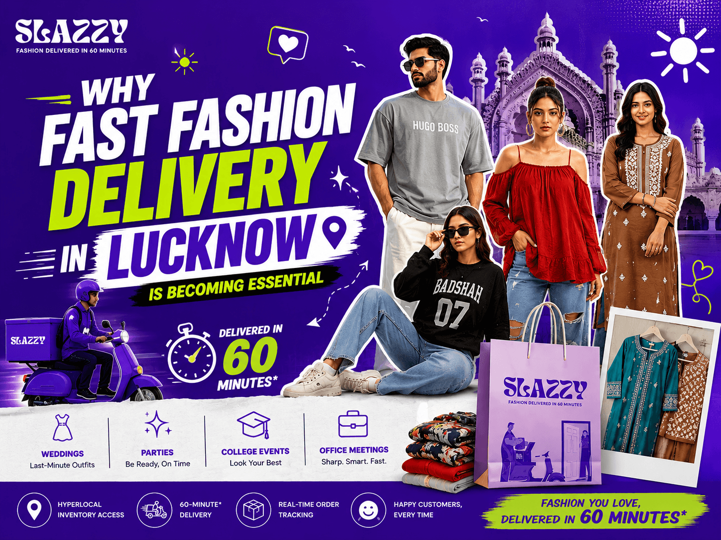 Fast Fashion Delivery Lucknow | Instant Clothing Delivery